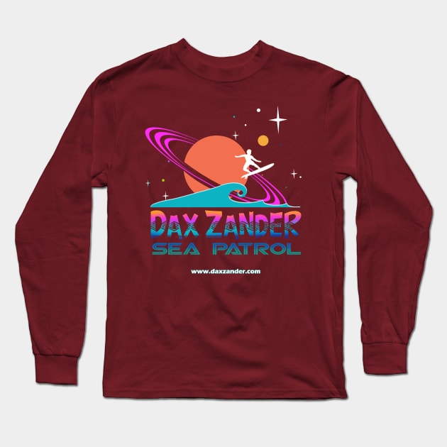 DAX ZANDER - SURF TO THE STARS Long Sleeve T-Shirt by toonpainter